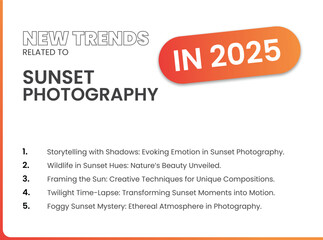 New Trends Related to Sunset Photography in 2025