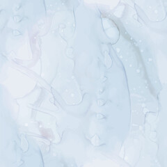 Watercolor Marble. Fluid Pastel Watercolor. Vector Ink Canvas. Blue Marble Watercolor. Water Shiny Glitter. Gold Seamless Background. Pink Art Paint. Pastel Abstract Sea Painting. Modern Alcohol Ink