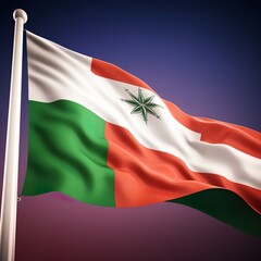 Obraz premium realistic african flag close-up shot