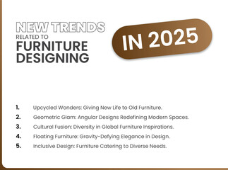 New Trends Related to Furniture Designing in 2025