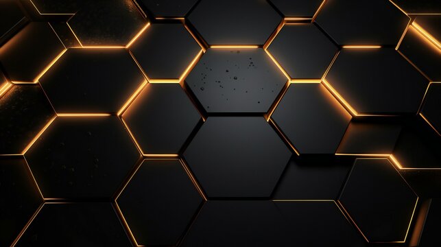 abstract hexagonal pattern background © Amena