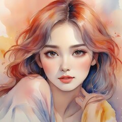 portrait of a woman with hair