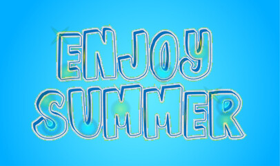 Summer vibes text effect.