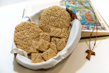 pan de la santa cena pan de la ultima cena pan ácimo pan sin levadura pan discípulos cristo