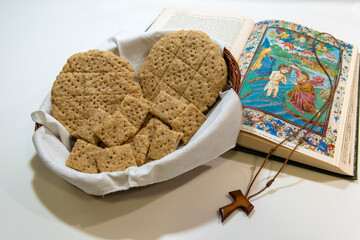 pan de la santa cena pan de la ultima cena pan ácimo pan sin levadura pan discípulos cristo