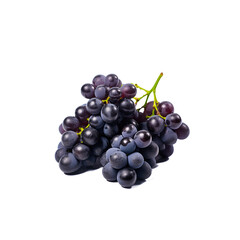 black grapes, transparent on white background PNG.