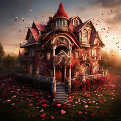 House made of hearts.