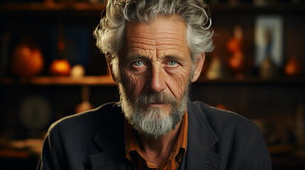 Portrait of elderly man.