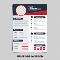 Professional Resume CV Template Layout