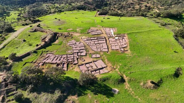 The ancient pre-Roman city of Tejada La Vieja located near Sevilla, Spain and was home to the Tartessians, Phoenicians and Turdetan People