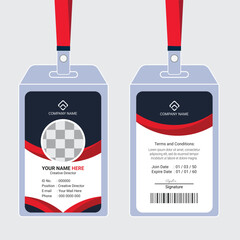 Modern and clean business id card template