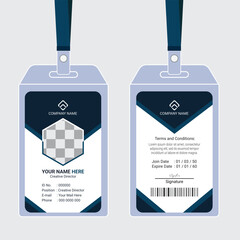 Modern and clean business id card template