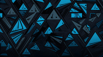 abstract background with blue and gray triangles 