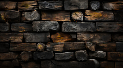 Log cabin Timbers - close-up - wood - house - monochrome - stylish - high-end - rustic - country - background - backdrop 