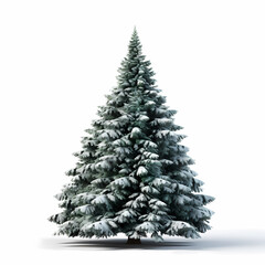 Fototapeta premium christmas tree isolated on white