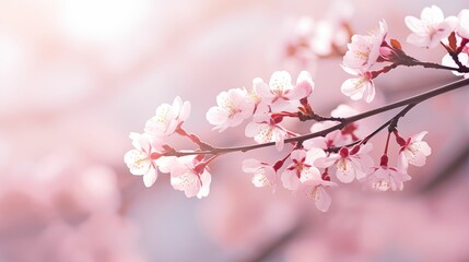 Cherry blossom trees in full bloom.