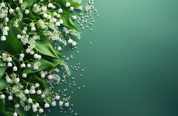 an arrangement of lilies of the valley,