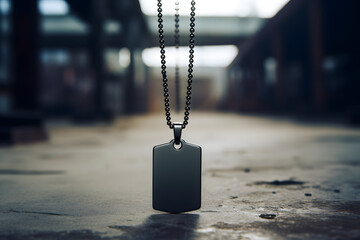 empty dogtag, dogtags, dogtag mockup, chain, neck chain