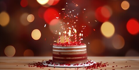 birthday cake for instagram screenshot, - obrazy, fototapety, plakaty