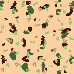 Tree Brown Grunge. Repeat Beige Texture. Seamless Paint. Digital Green Camouflage. Abstract Army Print. Military Vector Background. Khaki Camo Print. Dirty Hunter Pattern. Fabric Woodland Camouflage.