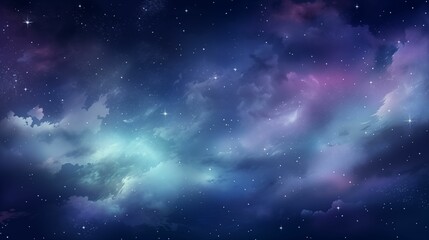 Obraz premium Illustration of a galaxy, adorned with stardust and bright shining stars.