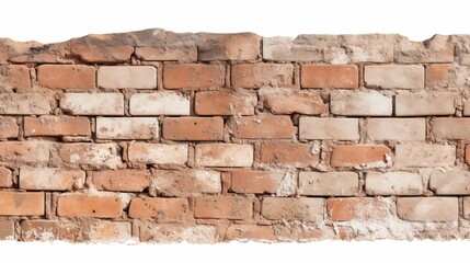 Obraz premium Image of a brick wall on a white background.