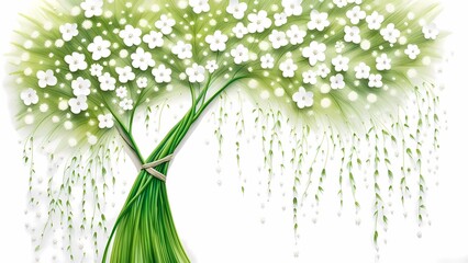 lily of the valley in the wind