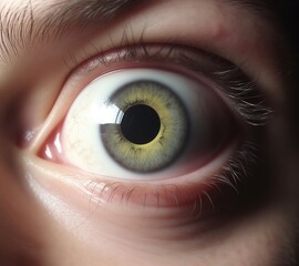 a big human eye extreme closeup.