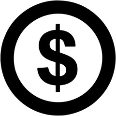dollar sign icon	