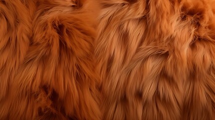 Image of brown faux fur material.