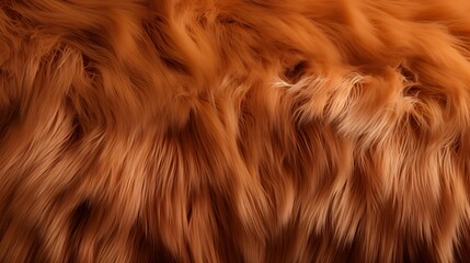 Image of brown faux fur material.