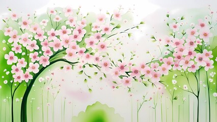 spring blossom, blossom in spring, spring tree, spring floral background, background with flowers, background with butterflies, cherry blossom tree, cherry blossom background, spring blossom
