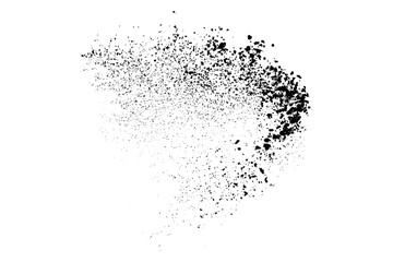 Splash drop black ink.  Grunge texture background. Vector illustration design elements.