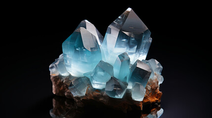 Crystals and Minerals. Crystal closeup. Crystal Healing Gemstone Rock Mineral