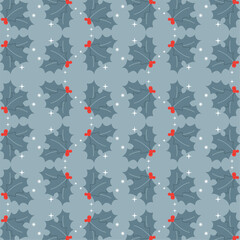 Colored winter pattern background Vector