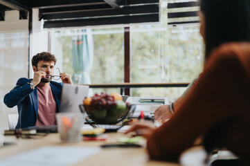 Diverse professionals collaborate on business growth, market research, and project management, resulting in successful outcomes.