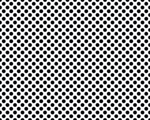 Seamless background with black circles on a white background - 689355590