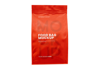 Food Bag Mockup - Front View