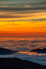 Sonnenaufgang - Hochlantsch - Rennfeld - Almenland - Teichalm - Steiermark - Morgenrot