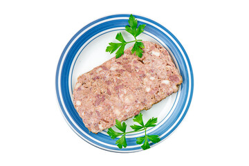 terrine pate champagne traditional pork beef meat fresh tasty eating cooking appetizer meal food snack on the table copy space