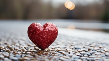 Fototapeta premium Love Valentines Day Red Heart Gift, Background Image, Desktop Wallpaper Backgrounds, HD