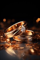 Wedding rings symbol love family