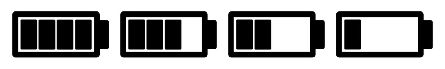 Battery charging illustration icon cartoon style. Charge battery symbol transparent background.