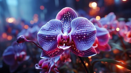 Detail Beautiful Bright Vivid Pink Orchid, Background Image, Desktop Wallpaper Backgrounds, HD