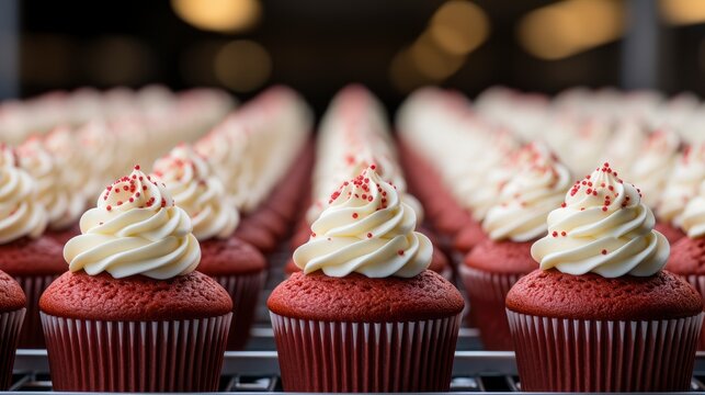 Delicious Cake Cupcakes Red On White, Background Image, Desktop Wallpaper Backgrounds, HD
