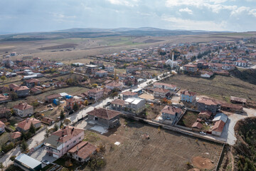 Gazlıgöl is a spa region famous for its hot, healing and mineral waters. Aerial Drone shooting, Afyonkarahisar (Afyon) - TURKEY