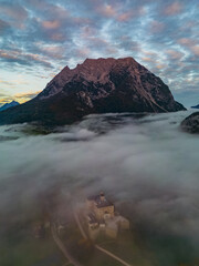 Grimming - Steiermark - Ennstal - Nebel - Sonnenaufgang - Schloss Trautenfels
