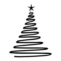Isolated christmas tree icon Merry Christmas Vector