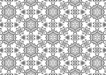 Abstract  pattern with blooming flowers and leaves.natural illustration with  flowers background.