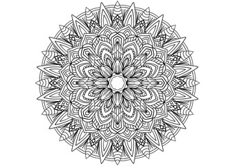 Mandala. Cirircular patterns.Round Ornament Pattern.